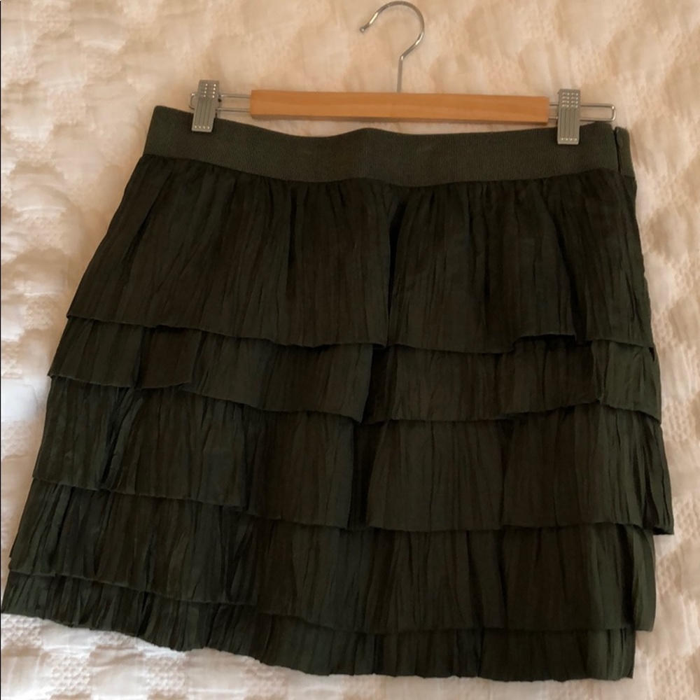 J. Crew Ruffled Mini Skirt